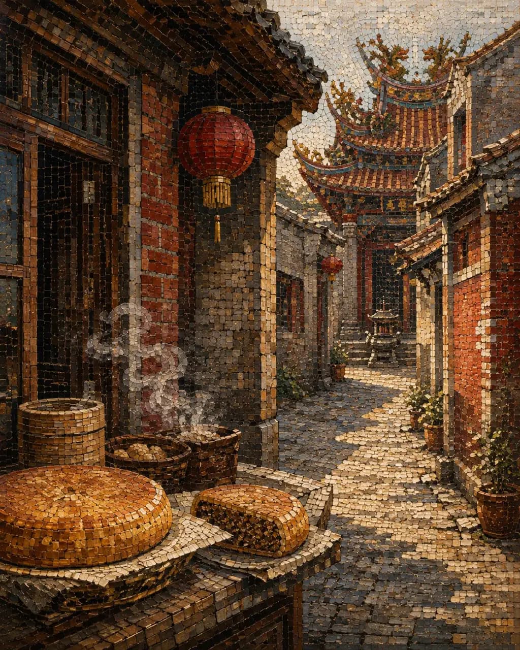 鹿港:一尊被香火燻黑的媽祖・彰化・鹿港的插畫